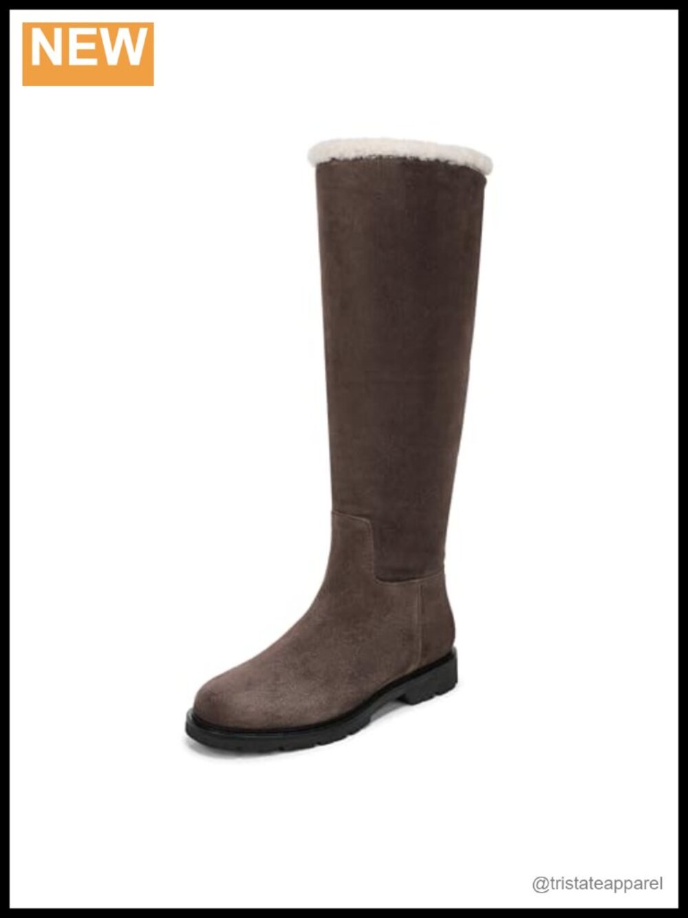 Suede Mid-Calf Zip Boots